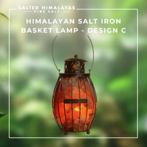 Salt Iron Basket Lamp - Design C