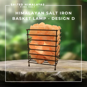 Salt Iron Basket Lamp - Design D