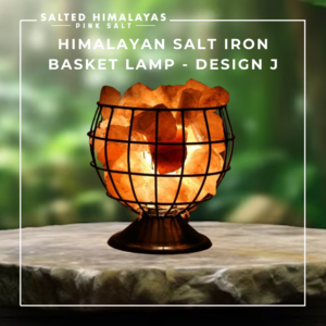 Salt Iron Basket Lamp - Design J