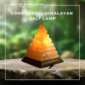 Cone (Lines) Salt Lamp