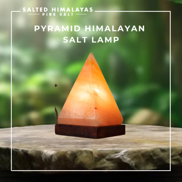 Pyramid Salt Lamp