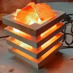 Wooden Basket Lamps